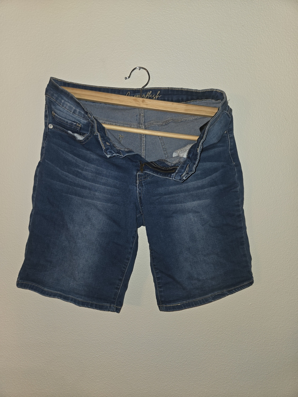 Women’s Dark Blue Denim Bermuda Shorts